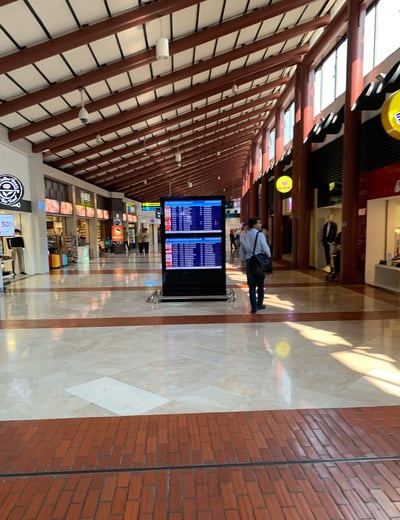 Image shows the interior of jakarta international airport