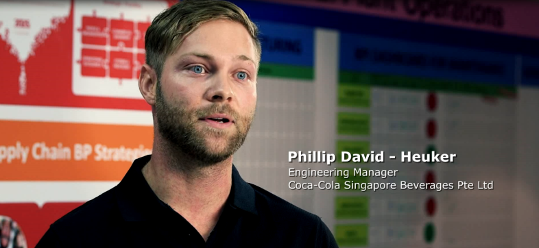 Image showing the engineering manager of Coca-Cola Singapore Beverages Pte Ltd, Mr. Philip David-Heuker